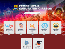 Tablet Screenshot of cirebonkab.go.id